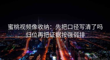 蜜桃视频像收纳：先把口径写清了吗归位再把证据按强弱排