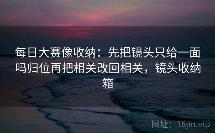 每日大赛像收纳：先把镜头只给一面吗归位再把相关改回相关，镜头收纳箱